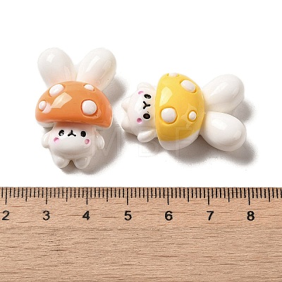 Opaque Resin Decoden Cabochons RESI-B023-02-1