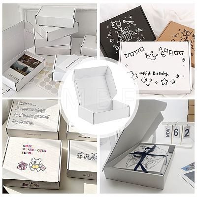 Cardboard Paper Shipping Box LS-CON-WH0089-57-1