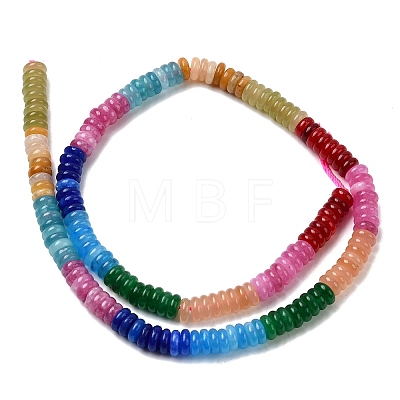 Dyed Natural White Jade Beads Strands X-G-H333-02B-1