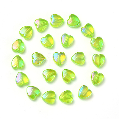 100Pcs Eco-Friendly Transparent Acrylic Beads TACR-YW0001-07G-1