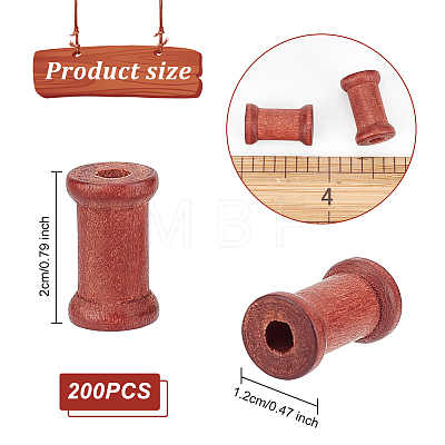 Wooden Empty Spools for Wire TOOL-WH0125-87-1