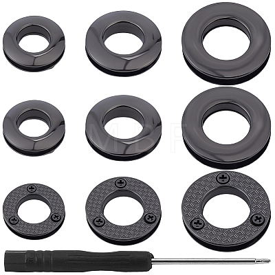 18Pcs 3 Styles Alloy Grommet Eyelet Findings FIND-CL0002-21B-1
