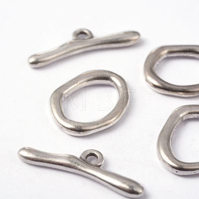 Alloy Toggle Clasps X-PALLOY-G014-AS-1