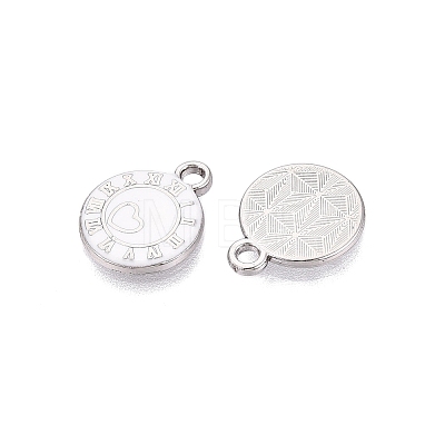 Rack Plating Alloy Enamel Pendants ENAM-N070-01A-01P-03-1