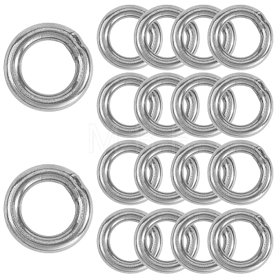20Pcs 304 Stainless Steel Closed Jump Rings STAS-SP0001-85B-1
