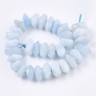 Natural Aquamarine Beads Strands G-R462-19-1