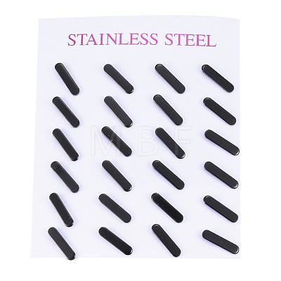 304 Stainless Steel Stud Earrings EJEW-H350-18B-1
