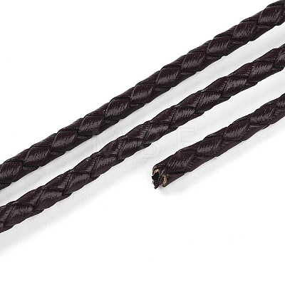 Braided Cowhide Leather Cord NWIR-N005-01B-5mm-1