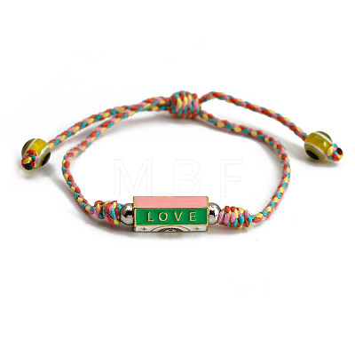 Evil Eye Cotton Cord Bracelets PW-WG911A8-02-1