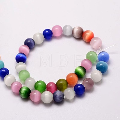 Cat Eye Beads Strands CE-M011-10mm-C-1