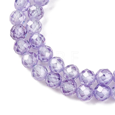 Cubic Zirconia Beads Strands G-G792-47-09C-1