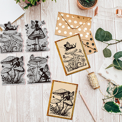 Rubber Clear Stamps DIY-WH0251-014-1