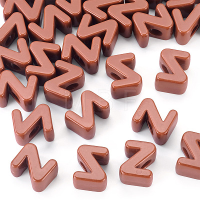 Opaque Acrylic European Beads OACR-TAC0019-006Z-1