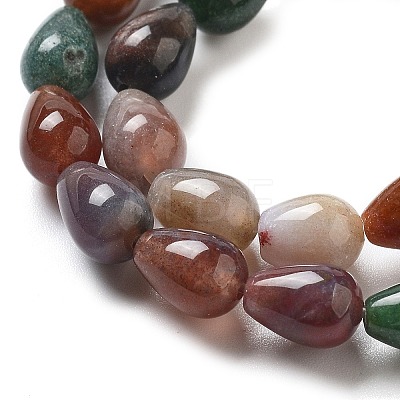 Natural Indian Agate Beads Strands G-B106-A21-01-1