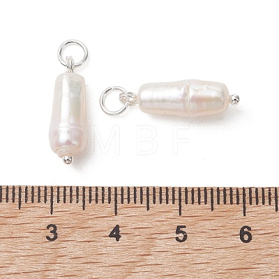 Natural Baroque Keshi Pearl Pendants PALLOY-JF05439-02-1