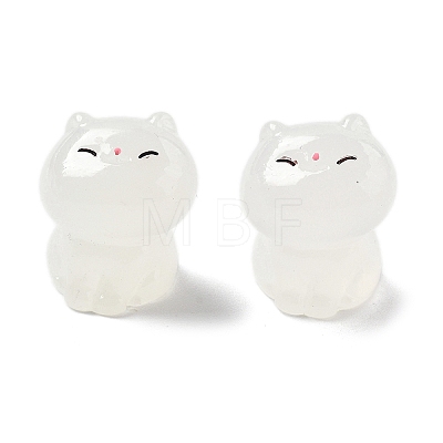 Luminous Resin Cute Little Cat Ornaments RESI-R459-01A-1