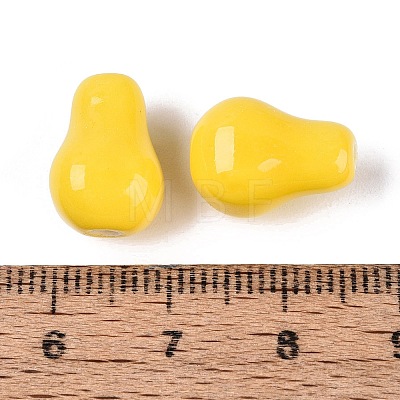 Handmade Porcelain Beads PORC-Q008-05G-1