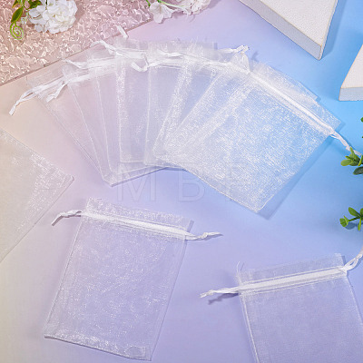 50Pcs Organza Bags Jewellery Storage Pouches Wedding Favour Party Mesh Drawstring Gift OP-TA0001-16E-1