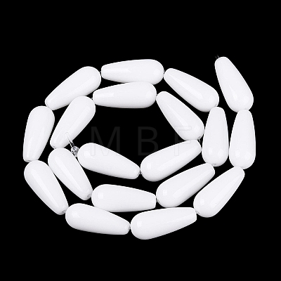 Opaque Glass Beads Strands GLAA-Q113-03A-C01-1