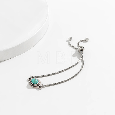 Fashionable Alloy Box Chain Slider Bracelets FS-WG96D3B-01-1