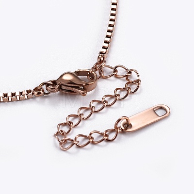 304 Stainless Steel Lariat Necklaces NJEW-I232-11RG-1
