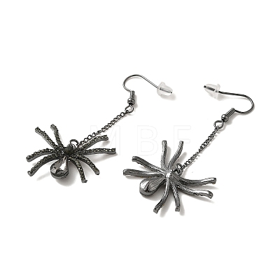 Halloween Alloy Dangle Earrings EJEW-K274-04B-1