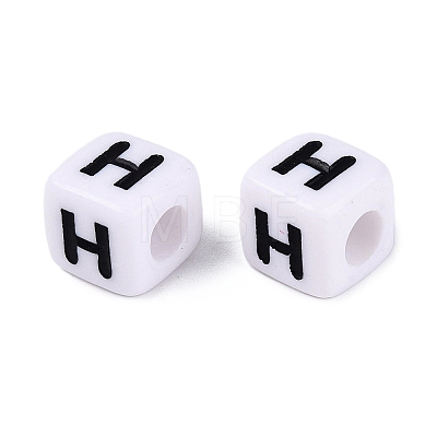 Opaque Acrylic Beads SACR-N020-04A-H-1