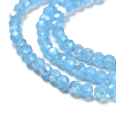 Imitation Jade Glass Beads Stands EGLA-A035-J4mm-B07-1