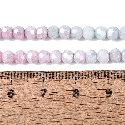 Anti-Tarnish Electroplate Glass Beads Strands EGLA-ZX010-4mm-06-1