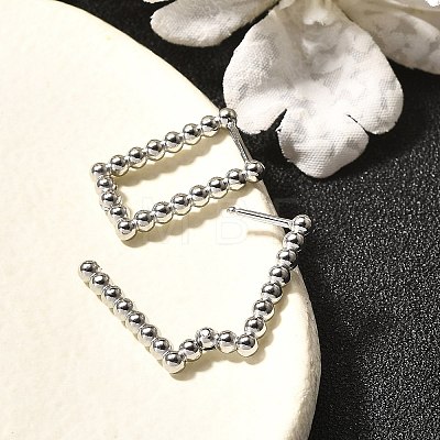304 Stainless Steel Hoop Earrings for Women EJEW-M068-08A-P-1
