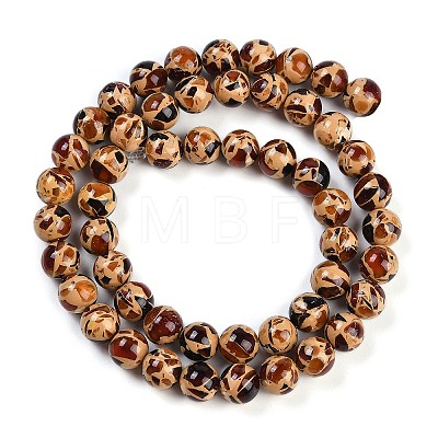 Sythetic Amber Beads Strands G-M199-02F-1