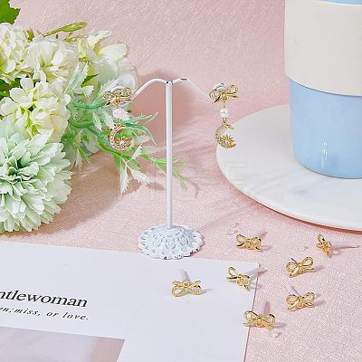 40Pcs Alloy Stud Earring Findings FIND-FH0005-80-1