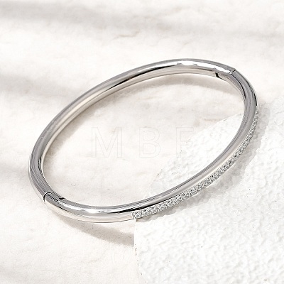 304 Stainless Steel & Cubic Zirconia Hinged Bangles BJEW-H644-07P-1