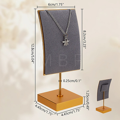 Velvet & Alloy Earrings Display Stands ODIS-WH0061-69A-1