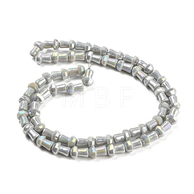 Electroplate Glass Beads Strands GLAA-K064-01A-01-1