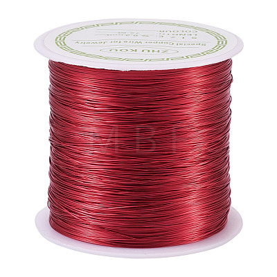 Round Copper Wire Copper Beading Wire for Jewelry Making YS-TAC0004-0.3mm-16-1
