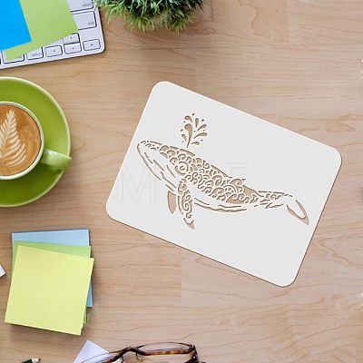 Large Plastic Reusable Drawing Painting Stencils Templates DIY-WH0202-117-1