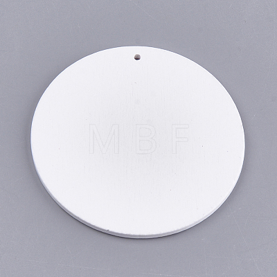 Printed Wooden Big Pendants WOOD-S048-10-1