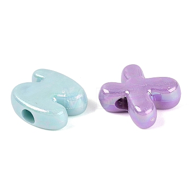 Opaque Plastic European Beads KY-Q010-12-1