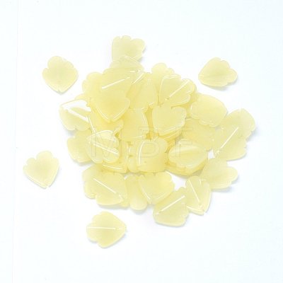 Imitation Jade Glass Charms GLAA-H016-03C-3-1