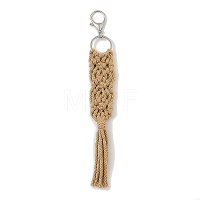 Handmade Macrame Nylon Thread Pendant Decorations HJEW-P019-05P-06-1