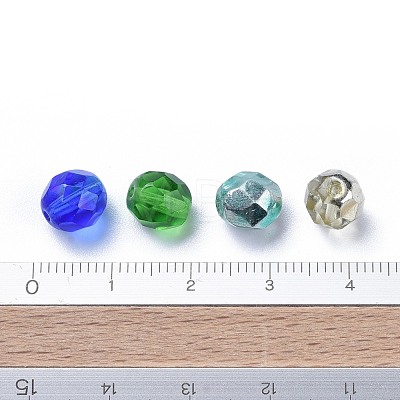 Transparent Czech Glass Beads GLAA-O018-08-1