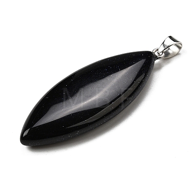 Synthetic Blue Goldstone Big Pendants G-F820-06J-1