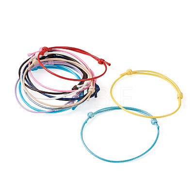 120Pcs 12 Colors Korean Waxed Polyester Cord Bracelet Making AJEW-TA0001-23-1