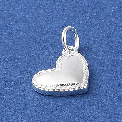 925 Sterling Silver Heart Charms STER-K181-02S-1