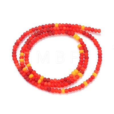 Faceted Glass Beads Strands X-GLAA-F106-B-F03-1