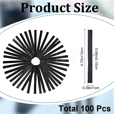 Gorgecraft 100Pcs Mesh Net Makeup Brush Protector MRMJ-GF0001-47B-1