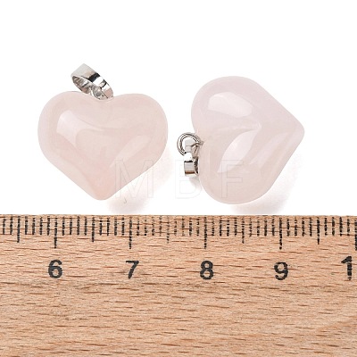 Natural Rose Quartz Pendants G-B188-04P-04-1