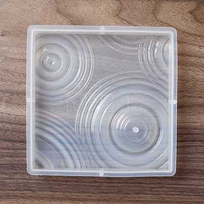 DIY Square Ripple Effect Display Base Silicone Molds DIY-C055-02-1