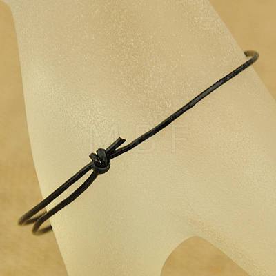 Cowhide Leather Cord Bracelet Making AJEW-JB00023-01-1